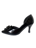 BLACK BOW COURT HEEL