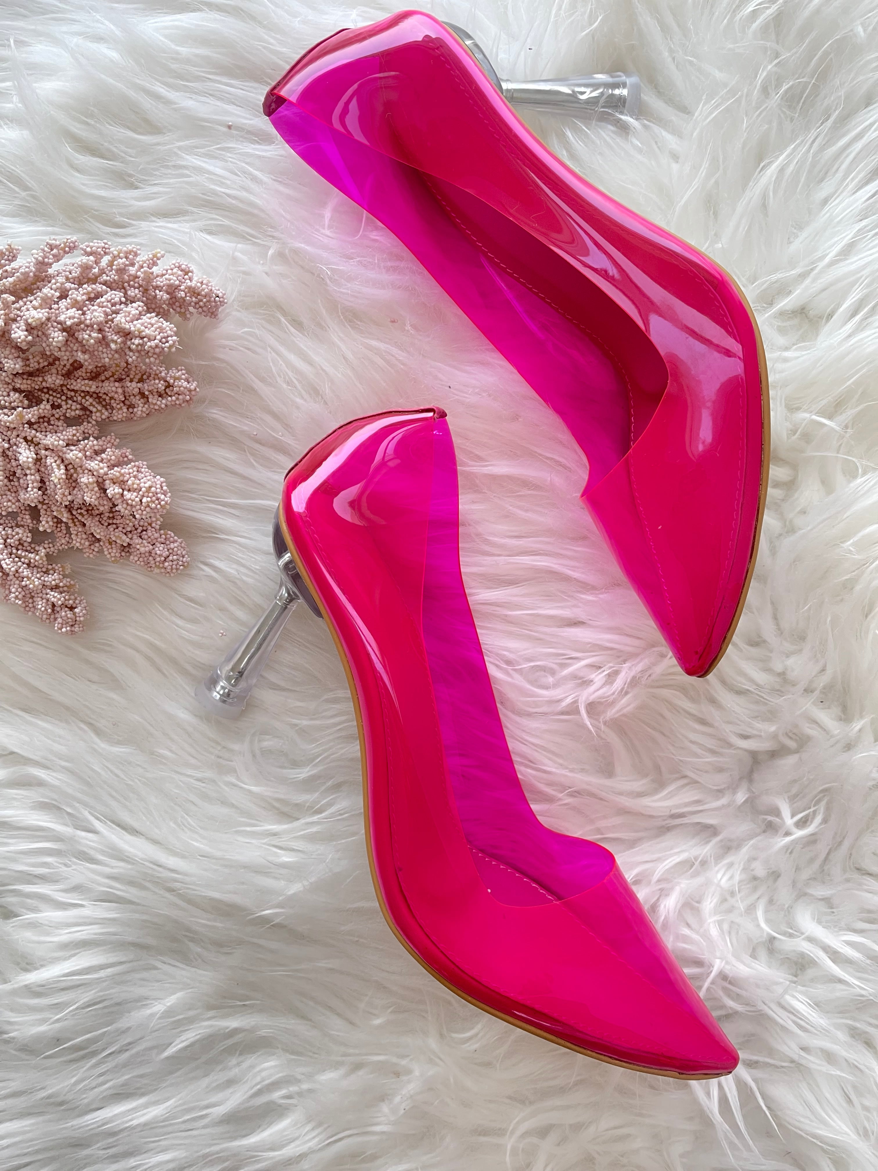 DARK PINK HEELS